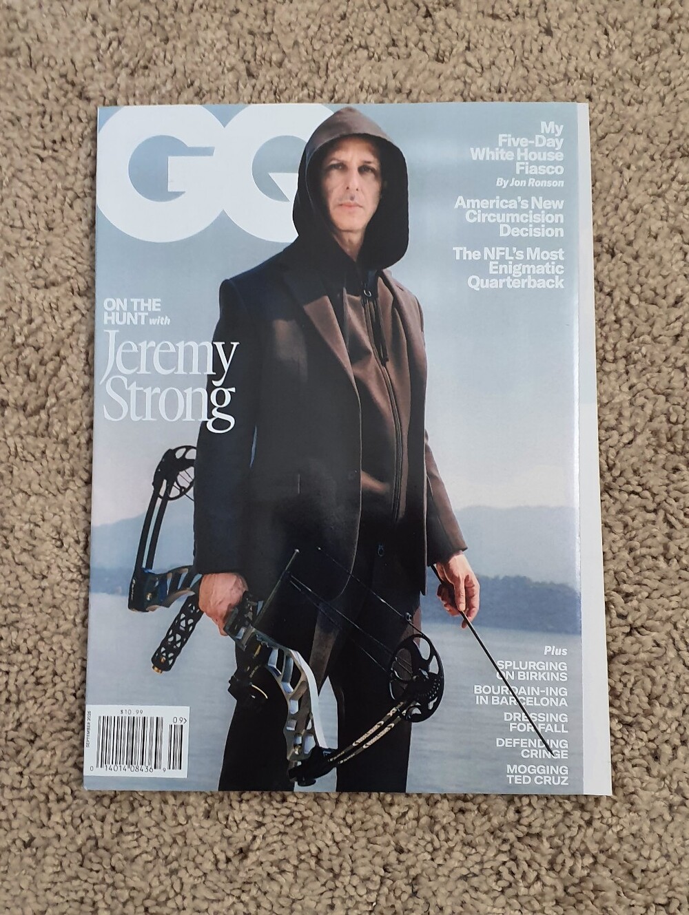 GQ Magazine September 2026 Issue Featuring Jeremy Strong, Jon Ronson Cover